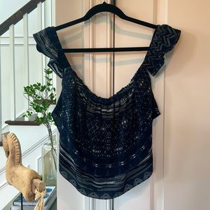 MISA LOS ANGELES Off The Shoulder Crop Top